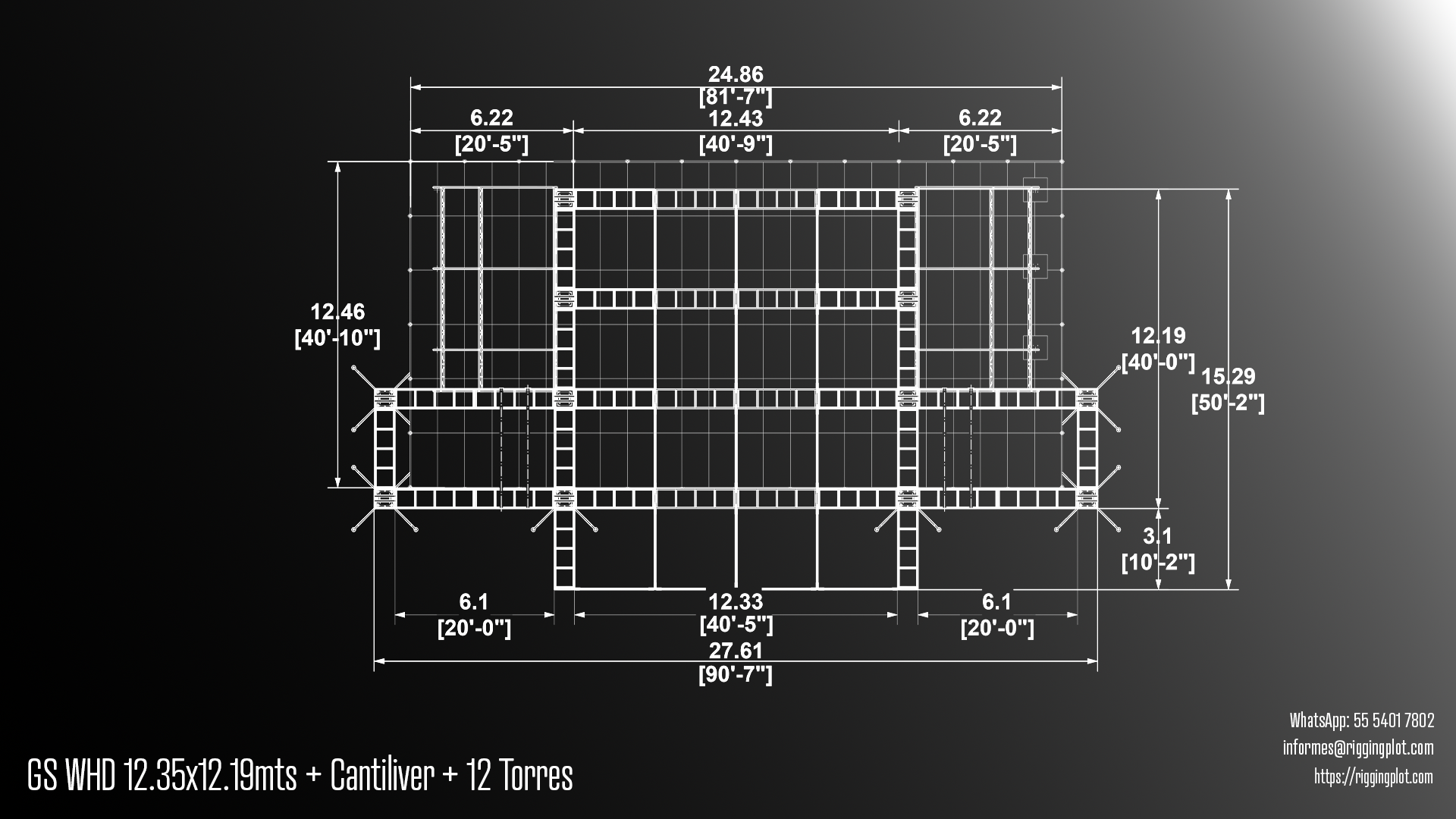 RENTA DE GROUND SUPPORT WHD 12.30x12.20MTS 12 TORRES MÉRIDA